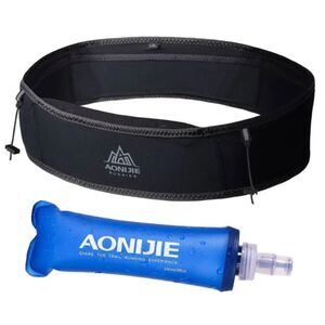 AONIJIE Running Belt Hydration Waist Pack w/ 250ml Flask Black M/L